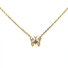 Butterfly Diamond Necklace