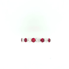 Ruby and Diamond Alternating Band
