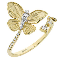 Butterfly Diamond Ring