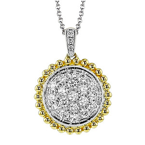 Pave Disc Pendant