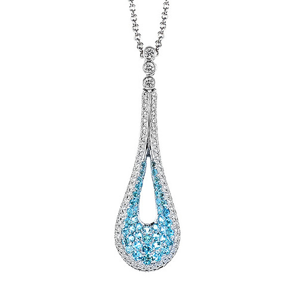 White Gold Drop Necklace