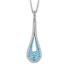 White Gold Drop Necklace