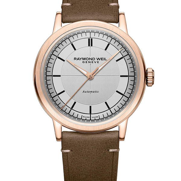 Raymond Weil Millesime Brown And Silver Watch