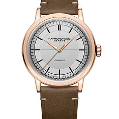 Raymond Weil Millesime Brown And Silver Watch