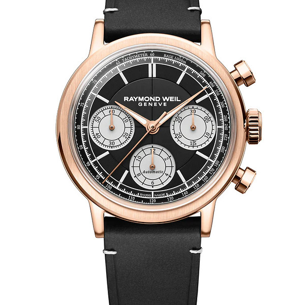 Millesime Automatic Tri-Compax Chronograph Black Sector Dial Watch