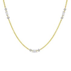 Dashing Diamond Station Necklace