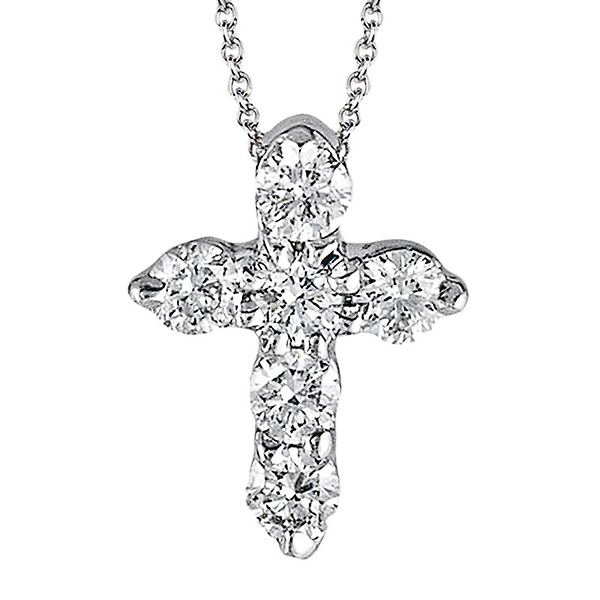 Zeghani Baby Diamond Cross Necklace