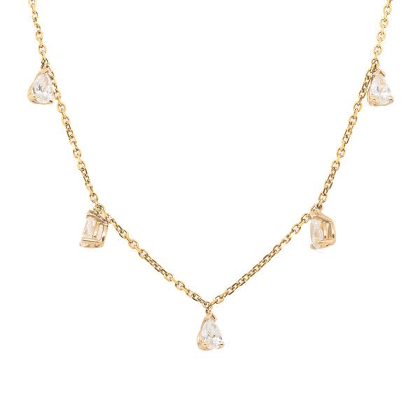 Lab Grown Diamond Station Necklace