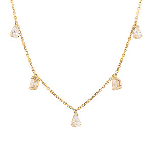 Lab Grown Diamond Station Necklace