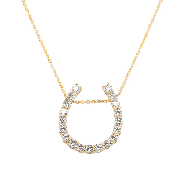 Lab Grown Diamond Horseshoe Pendant