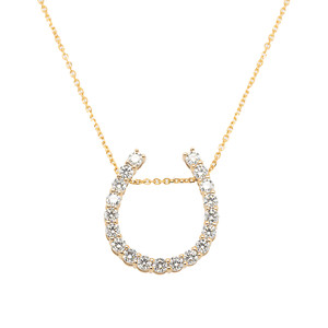 Lab Grown Diamond Horseshoe Pendant