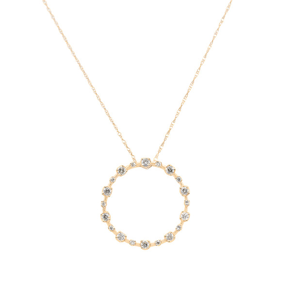 Diamond Circle Necklace