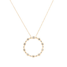 Diamond Circle Necklace