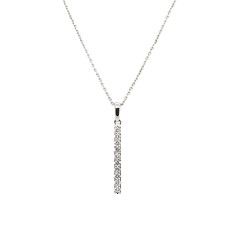 Vertical Diamond Bar Pendant