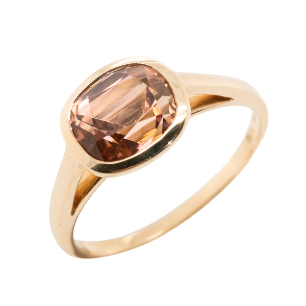 East- West Pink Tourmaline Ring