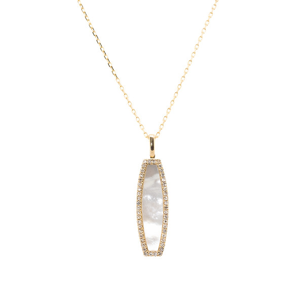 Mother of Pearl and Diamond Necklace