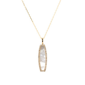 Mother of Pearl and Diamond Necklace