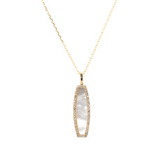 Mother of Pearl and Diamond Necklace