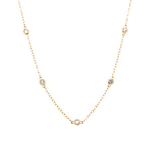  Diamond Station Necklace