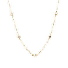  Diamond Station Necklace