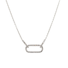 Oval Link Diamond Necklace