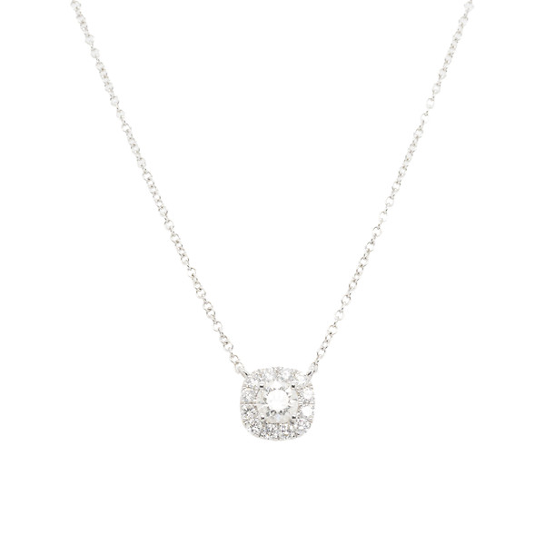 Diamond Halo Necklace
