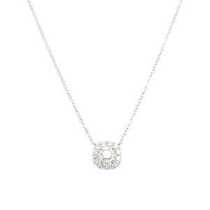 Diamond Halo Necklace
