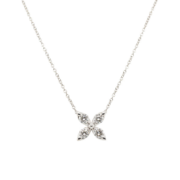 Diamond Flower Necklace
