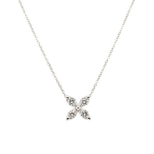 Diamond Flower Necklace