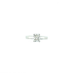 Radiant Solitaire Cathedral Engagement Ring