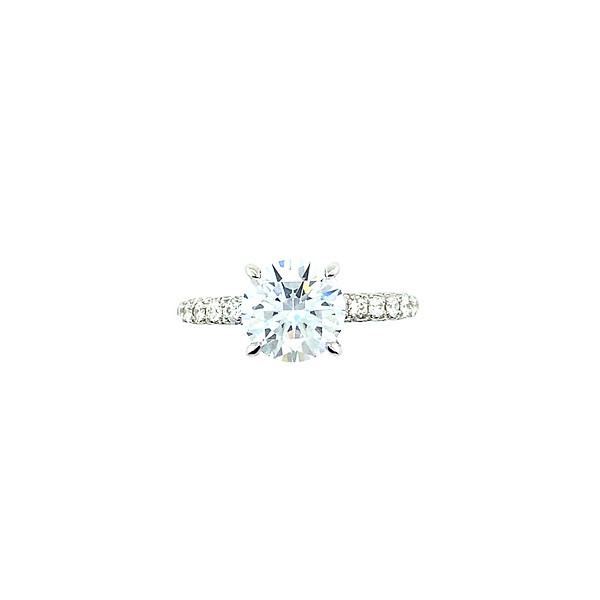 Pave' Hidden Halo Ring