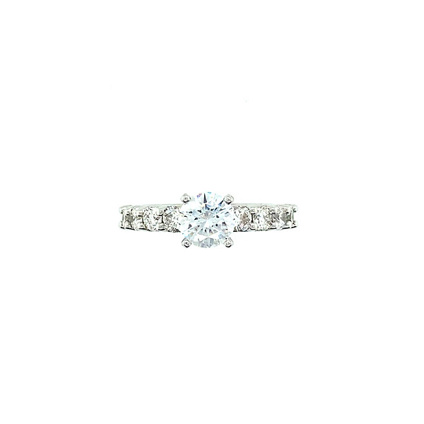 Graduating Diamond Engagement Ring