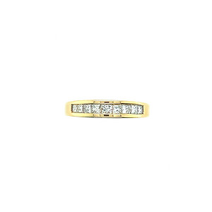 Channel Set Princess Diamond Band