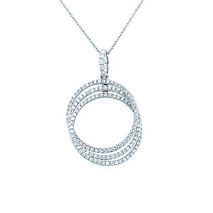 Triple Circle Diamond Pendant