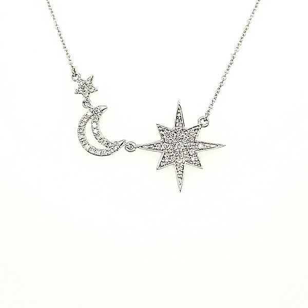 Star and Moon Pendant