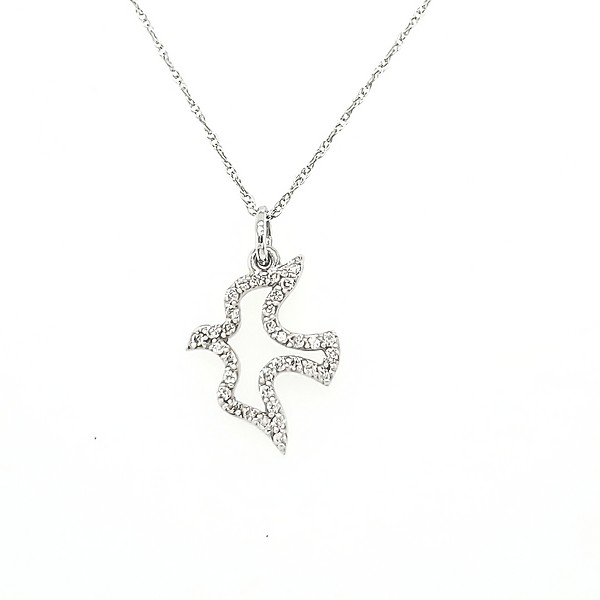 Diamond outlet dove necklace