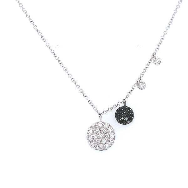 Black and White Diamond Pendant