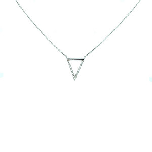 Diamond Triangle Necklace