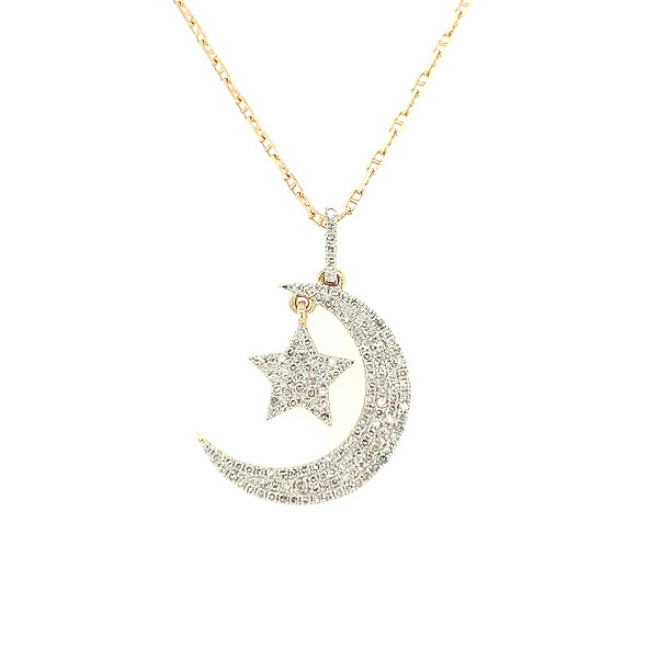 Star and Moon Pendant