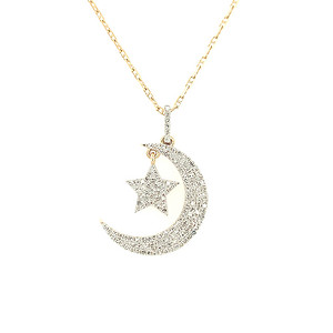 Star and Moon Pendant