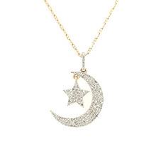 Star and Moon Pendant