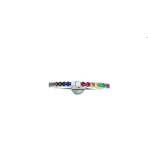 Rainbow Gemstone Band