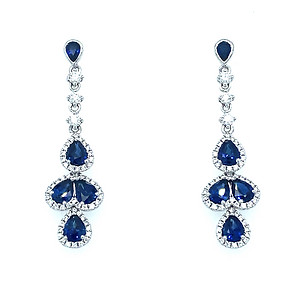 Sapphire 2024 chandelier earrings