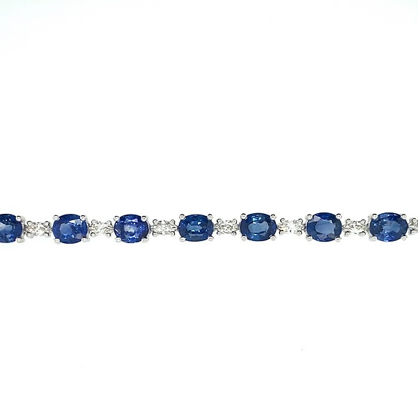 Oval Sapphire Tennis Bracelet