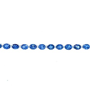 Oval Sapphire Tennis Bracelet