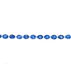 Oval Sapphire Tennis Bracelet