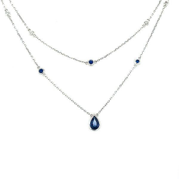 Sapphire sales station necklace