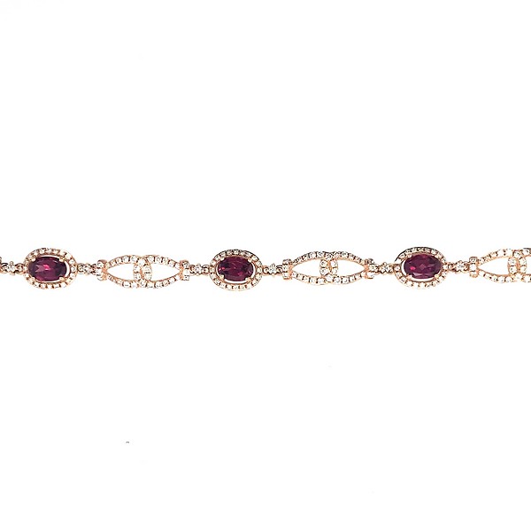 Rhodalite Garnet Tennis Bracelet