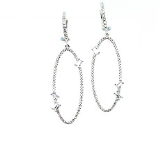 Oval Drop Earrings