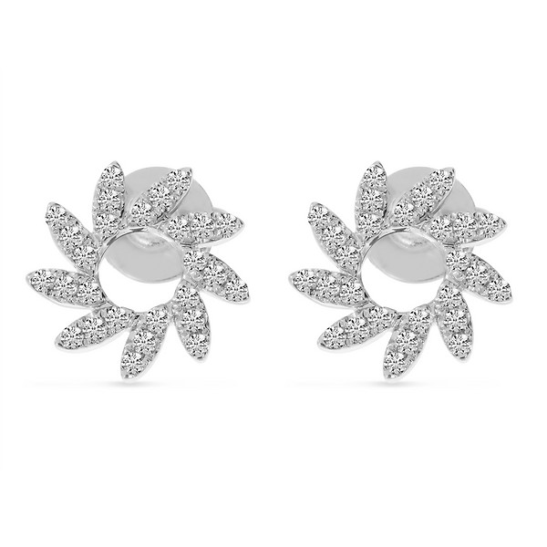 Diamond Pinwheel Studs